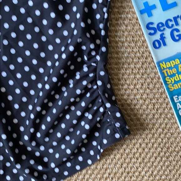 NWOT- Black & White Polkadot Tankini - Picture 3 of 7